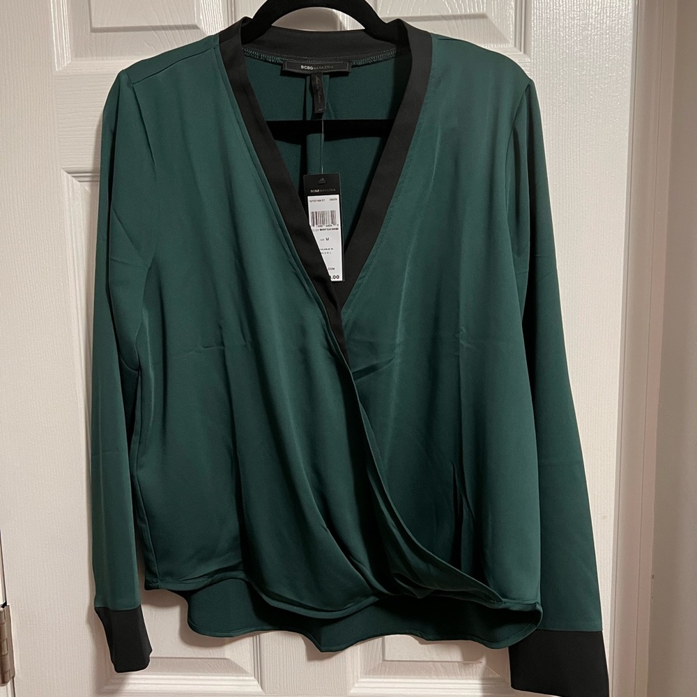 BCBG MAXAZRIA WOMENS BLOUSE SIZE M